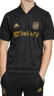 NWT LAFC Adidas 2020 Season Authentic Climalite Home Black Jersey Mens Large