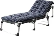 Oxford Fabric Foldable Camping Bed with Mattress Height Adjustable Folding Guest Bed Portable Camping Beds for Adults