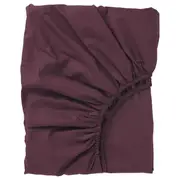ULLVIDE fitted sheet, deep red, King