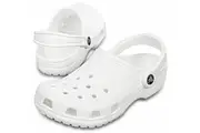 Crocs Classic Clogs Roomy Fit Sandal Clog Sandals Slides Waterproof - White - Men's US14/Women's US16