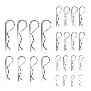 24 Pcs Cotter Pin Assortment Kit R Clips Spring Fastener Hitch Pin Clips