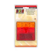LED Autolamps Stop Tail Indicator Reflector 12-24V 14 LED Lamp Single Blister