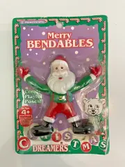 Vtg Trendmasters 1993 Christmas Posable Santa Claus Merry Bendables New