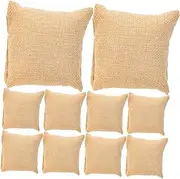 Healeved 10pcs Small Linen Cushion Inserts for Jewelry Display Watch Pillow for Bracelets Necklaces Soft Durable Watch Display Stand for Retail Trade Shows