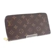 Used Louis Vuitton Zippy Wallet Armagnac M42616 Monogram Brown S Rank