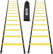 Pro Agility Ladder 2 Pack Agility Training Ladder Speed 12 Rung 20Ft with Carryi