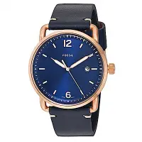 在飛比找Yahoo奇摩購物中心優惠-FOSSIL RUNWAY簡約時標時尚皮革腕錶(FS5274