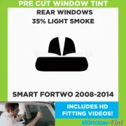 Pre Cut Window Tinting Film for Smart Fortwo 2008-14 35% Light Rear Tint Kit