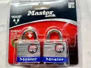 Master Lock 3TLD 1-9/16" NWT Steel Padlock 2-Pack Same Key