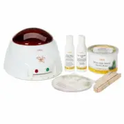 Waxing Brazilian Hair Kit Warmer Removal System Machine Deluxe Pot Applicators