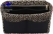Felt Purse Bag Organizer Insert with Zipper Bag Tote Shaper Fit Speedy Neverful