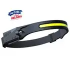 COB LED Headlamp Headlight Torch Flashlight Work Light Bar Head Band Lamp USB UK