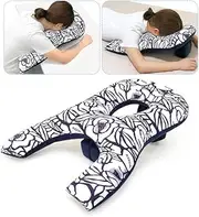 Face Down Pillow After Eye Surgery for Sleeping on Stomach Sleeper Face Hole Prone Pillows Massage Headrest for Bed Retinal Surgery Vitrectomy Recovery Equipment Post Eye Surgery Pillow
