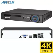 LOT 16CH 32CH 4K Video Recorder AI Face Motion Detection 8MP IP Camera