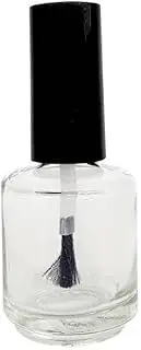 Empty Clear Glass Nail Polish Bottle 15ml (0.5oz)