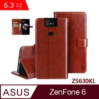 在飛比找PChome24h購物優惠-IN7 瘋馬紋 ASUS ZenFone6 ZS630KL 