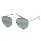 Maui Jim Men's Half Moon 53 mm Silver Sunglasses MJ0890S-001