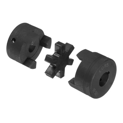 3/4 " to 5/8" L095 Flexible 3-Piece L-Jaw Coupling Coupler Set