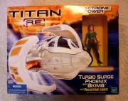 TITAN AE Turbo Surge Phoenix Vehicle w/ Pulsating Light & Akima Figure, RARE