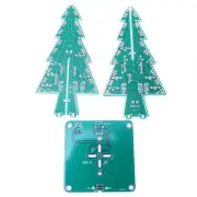 3D Christmas Tree DIY Electronic Circuit Kit Holiday Decor 7 Colors