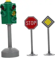WHAMVOX 3pcs Boys and Girls Traffic Light Toys Educational Traffic Signal Toy Set for Boys Girls Stop Sign Plaything Mini Game