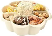 Strainer Basket Tray Hot Pot Vegetable Basket Drain Basket Basin and Basket Rotatable for Vegetables, Fruits