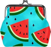 [CWAGFEQZ] Wallet Women,Coin Purse,Coin Pouch,Small Coin Purse,Green Background Watermelon