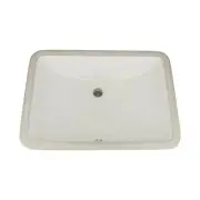 Trench Rectangular Undermount Bathroom Sink 20-7/8" X 14-5/8 X 8-3/8" Bisque