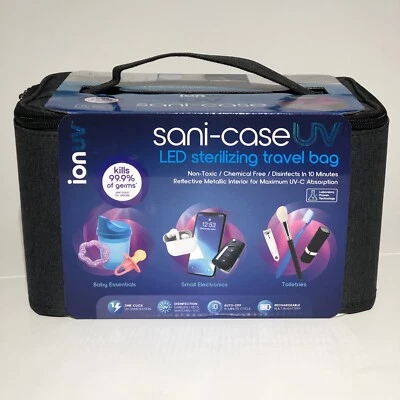 TZUMI ionuv Sani-Case UV LED Sterilizing Travel Bag Sanitizer Bag