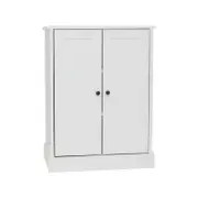 Hamptons 2 Door Low Line Storage Cupboard Cabinet