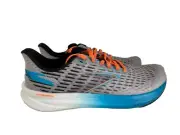 Brooks Hyperion Men Road Running Shoes Grey Atomic Blue Scarlet US 10.5