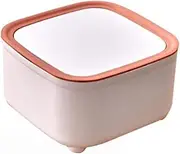 Desktop Trash Bin Creative Paper Basket Bin Small Trash Can with Lid Mini Office Press Storage Bin Coffee Table Storage Bin/57 (Color : A, Size : (4L)