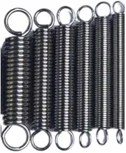 6pcs 0.7mm*10mm*80mm Extension Spring Pulling Tension Springs 304 Stainless Steel Hook Elastic Ring Extended Resiliency Coil