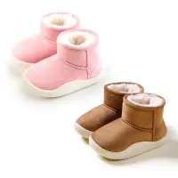 在飛比找momo購物網優惠-【OSOMESHOES 奧森】兒童雪靴 保暖靴 雪地靴 寶寶