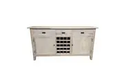 MF Hampton Solid Timber Sideboard with 20 Bottle Racks