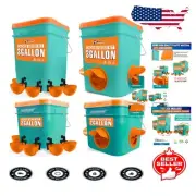 Durable Automatic Chicken Feeder & Waterer - Efficient Feeding for Poultry Farms