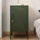 Mini Metal Locker Storage Bedroom Organizer Stylish Cabinet Adjustable Shelf