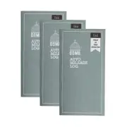3 Pack Auto Mileage Log 32 Forms 6.5'' x 6.25'' Grey High Quality Card Stock