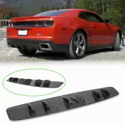 Rear Bumper Lip Diffuser Splitter Shark Fin Carbon Fiber For Chevy Camaro SS LT