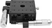 Baxnore SEMY80 AS80 × 80 × 40 mm Linear Stage, Stable Aluminium Alloy Cross Roller Linear Stages, Manual Linear Stages, Cross Roller Stage for Fixtures