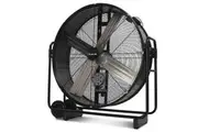 BAUMR-AG 42' 1067mm 660W Industrial Mobile Floor Drum Fan, Belt Drive, Tilting, Large, Commercial, Heavy-duty Frame, EESS Certified