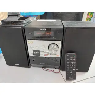 湛黑美型 音質佳 sony hcd-fx200 床頭音響 USB正常 CD故障 FM AUX不明 當零件機 料件機