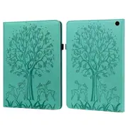 For Amazon Fire Max 11 Pu Leather Tablet Case Tree Deer Imprinted Stand Cover With Card Holder