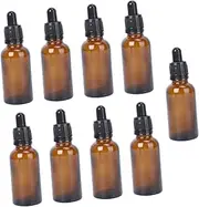 WOFASHPURET Refillable Bottles with Dropper Amber Essential Oil Container for DIY Blends Perfume Aromatherapy and Liquid Storage Durable Design