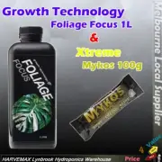 Growth Technology GT Foliage Focus 1L XTREME MYKOS Organic Root Enhancer 100gram