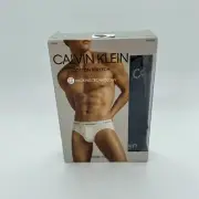 Calvin Klein Men's 3-Pack Cotton Stretch Hip Briefs Solid Black Size S