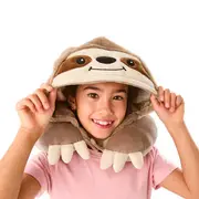 Plush Hood Pillow - Sloth
