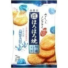 日本 金吾堂製菓 和鹽米果/燒仙貝-昆布風味(7枚)