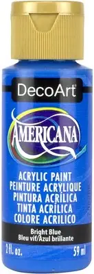 DecoArt Americana Acrylic Paint 2oz-Bright Blue DA-351
