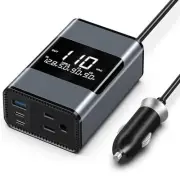 200W Car Power Inverter dc 12v to 110v ac, Dual dc to ac Plug Adapter outlets